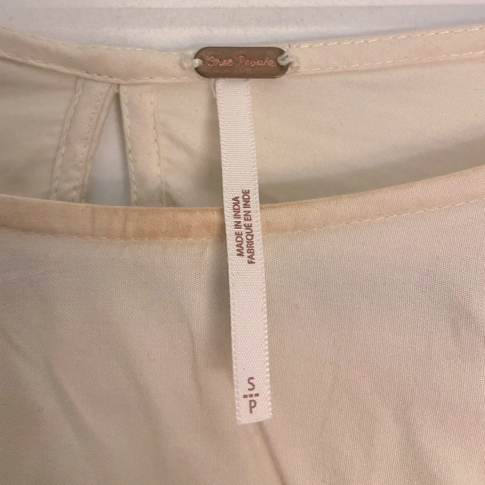 Free People Mini Embroidered Obsessions dress size small Ivory - Picture 7 of 7